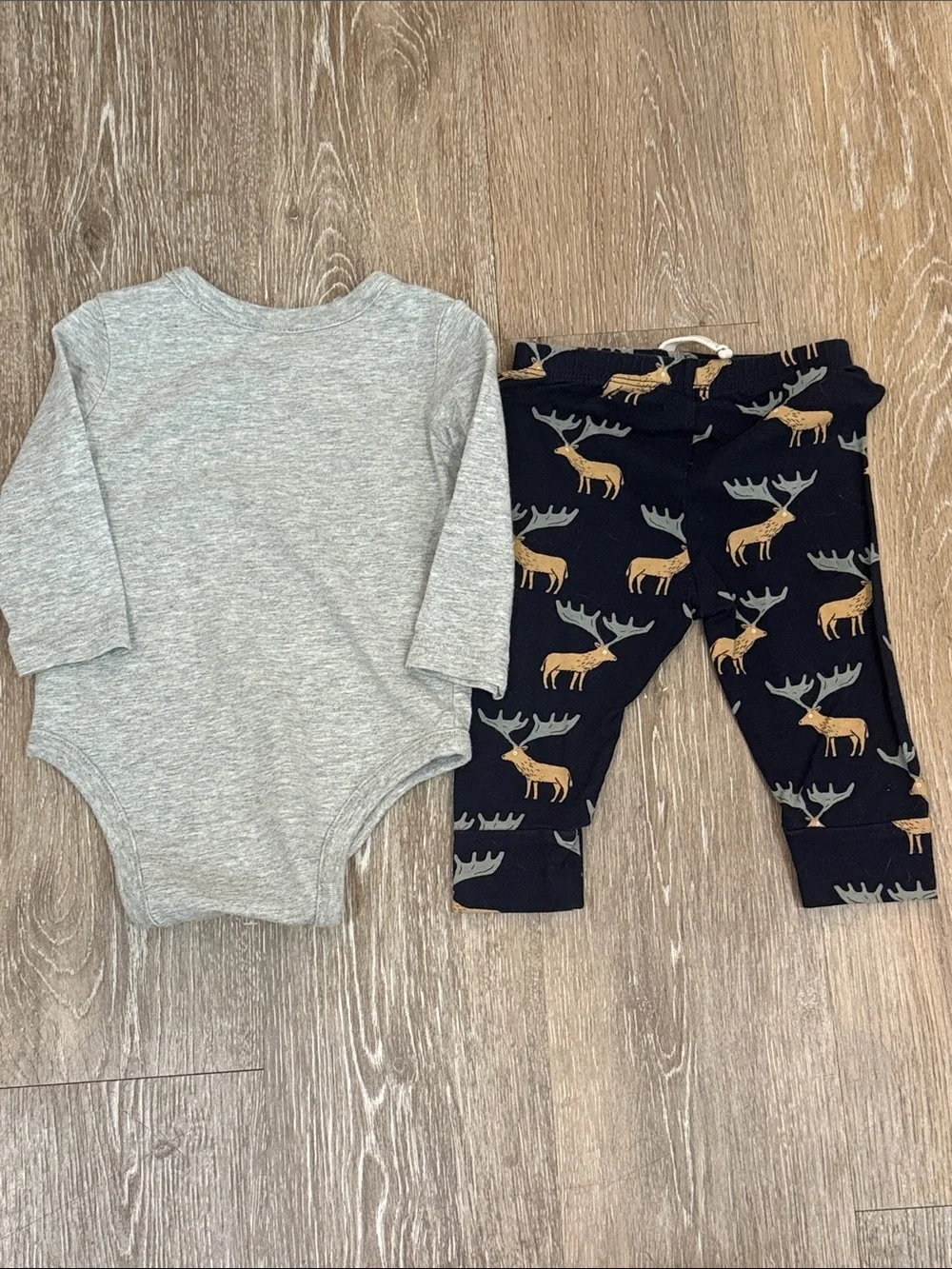 babyGap Baby Boy Winter Buffalo Plaid Moose Bear Pants Outfits Bundle Lot 6-12M